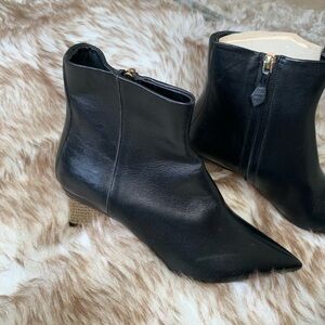 Nicholas Kirkwood Gold Heeled Booties